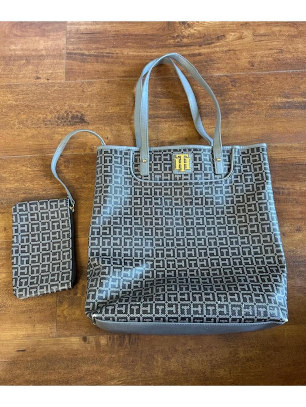 Tommy Hilfiger Monogram Tote Bag with Wristlet